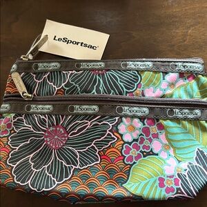 LeSportsac Multicolor Floral Cosmetic Bag